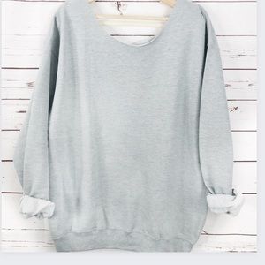 NEW Oversized Slouchy Off the Shoulder SweatShirt